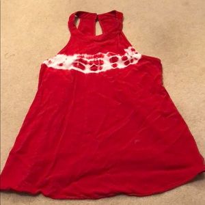 Red tank top